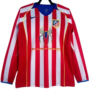 Maglia Atlético Madrid Retro 2004-05 Prima Uomo Manica Lunga