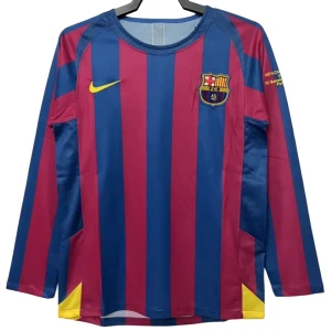 Maglia Barcellona Champions League Final Retro 2005-06 Prima Uomo Manica Lunga