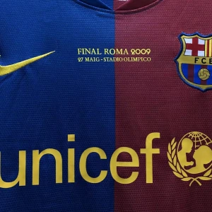 Maglia Barcellona Champions League Final Retro 2008-09 Prima Uomo Manica Lunga
