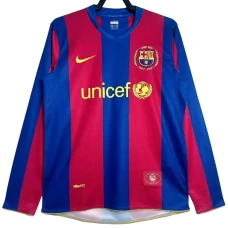 Maglia Barcellona Retro 2007-08 Prima Uomo Manica Lunga