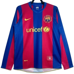 Maglia Barcellona Retro 2007-08 Prima Uomo Manica Lunga