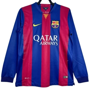 Maglia Barcellona Retro 2014-15 Prima Uomo Manica Lunga