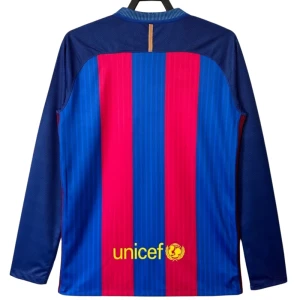 Maglia Barcellona Retro 2016-17 Prima Uomo Manica Lunga