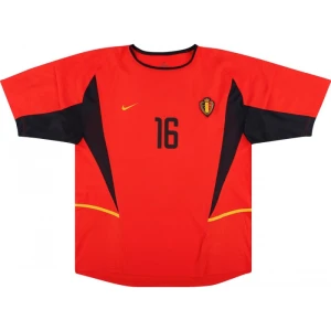 Maglia Belgio 2002 Mondiali Prima