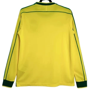 Maglia Brasile Retro 1998 Prima Uomo Manica Lunga