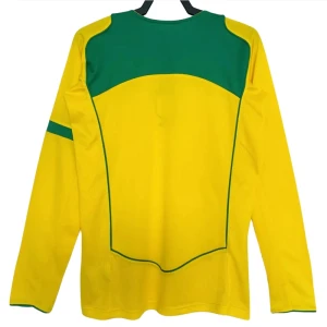 Maglia Brasile Retro 2004 Prima Uomo Manica Lunga