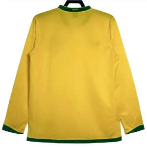 Maglia Brasile Retro 2006 Prima Uomo Manica Lunga