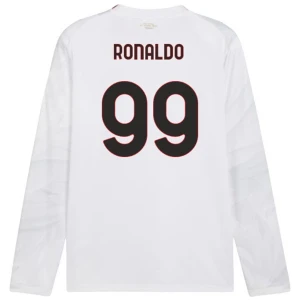 Maglia Calcio AC Milan 2026-27 Cristiano Ronaldo #99 Trasferta Uomo Manica Lunga
