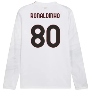 Maglia Calcio AC Milan 2026-27 Ronaldinho Gaúcho #80 Trasferta Uomo Manica Lunga