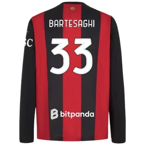 Maglia Calcio AC Milan Bartesaghi #33 2026-27 Prima Uomo Manica Lunga