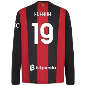 Maglia Calcio AC Milan Fofana #19 2026-27 Prima Uomo Manica Lunga