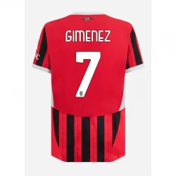 Maglia Calcio AC Milan Gimenez #7 2024-25 Prima Uomo