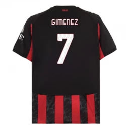 Maglia Calcio AC Milan Gimenez #7 2025-26 Prima Uomo