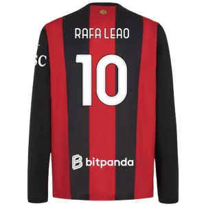 Maglia Calcio AC Milan Rafa Leao #10 2026-27 Prima Uomo Manica Lunga