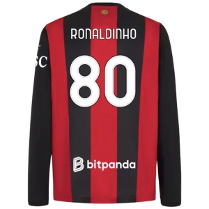 Maglia Calcio AC Milan Ronaldinho Gaúcho #80 2026-27 Prima Uomo Manica Lunga