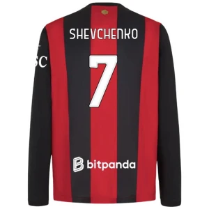Maglia Calcio AC Milan Shevchenko #7 2026-27 Prima Uomo Manica Lunga