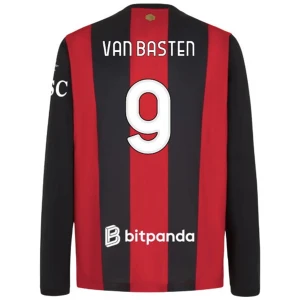Maglia Calcio AC Milan Van Basten #9 2026-27 Prima Uomo Manica Lunga