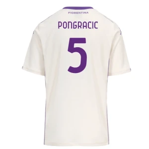 Maglia Calcio ACF Fiorentina 2025-26 Pongracic #5 Trasferta Uomo