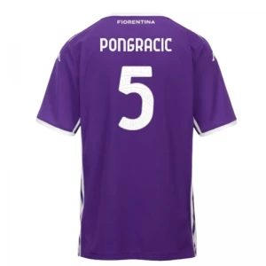 Maglia Calcio ACF Fiorentina Pongracic #5 2025-26 Prima Uomo