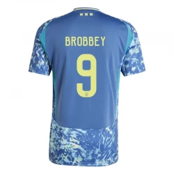 Maglia Calcio AFC Ajax Amsterdam 2024-25 Brobbey #9 Trasferta Uomo