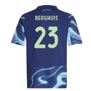 Maglia Calcio AFC Ajax Amsterdam 2025-26 Berghuis #23 Trasferta Uomo