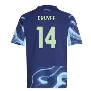Maglia Calcio AFC Ajax Amsterdam 2025-26 Cruyff #14 Trasferta Uomo