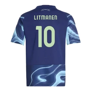Maglia Calcio AFC Ajax Amsterdam 2025-26 Litmanen #10 Trasferta Uomo
