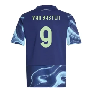 Maglia Calcio AFC Ajax Amsterdam 2025-26 Van Basten #9 Trasferta Uomo