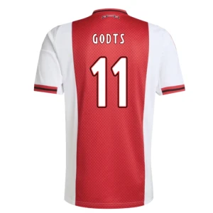 Maglia Calcio AFC Ajax Amsterdam Godts #11 2025-26 Prima Uomo