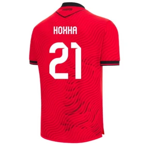 Maglia Calcio Albania Hoxha #21 2026 Prima Uomo