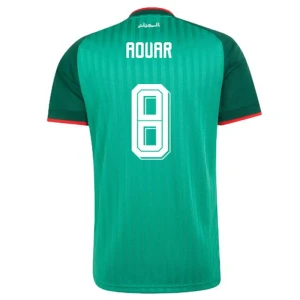Maglia Calcio Algeria Aouar #8 Mondiali 2026 Trasferta Uomo