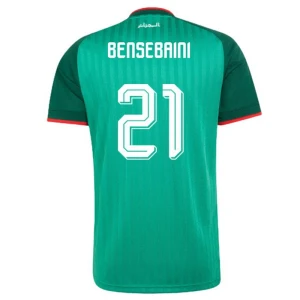 Maglia Calcio Algeria Bensebaini #21 Mondiali 2026 Trasferta Uomo