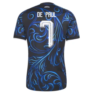 Maglia Calcio Argentina De Paul #7 Mondiali 2026 Trasferta Uomo