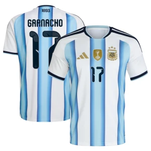 Maglia Calcio Argentina Garnacho #17 Mondiali 2026 Prima Uomo