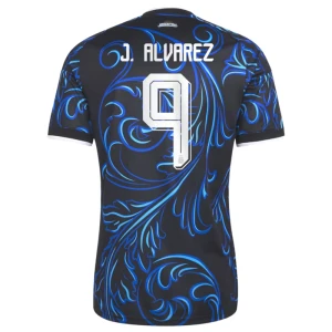 Maglia Calcio Argentina J. Alvarez #9 Mondiali 2026 Trasferta Uomo