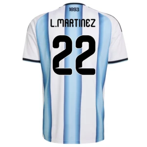 Maglia Calcio Argentina L. Martinez #22 Mondiali 2026 Prima Uomo