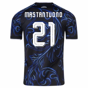 Maglia Calcio Argentina Mastantuono #21 Mondiali 2026 Trasferta Uomo