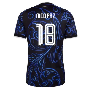 Maglia Calcio Argentina Nico Paz #18 Mondiali 2026 Trasferta Uomo