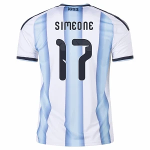 Maglia Calcio Argentina Simeone #17 Mondiali 2026 Prima Uomo