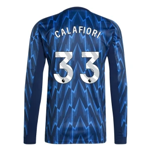 Maglia Calcio Arsenal FC 2025-26 Calafiori #33 Trasferta Uomo Manica Lunga