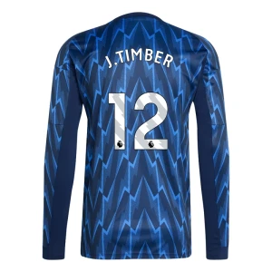 Maglia Calcio Arsenal FC 2025-26 J. Timber #12 Trasferta Uomo Manica Lunga