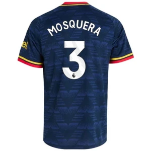 Maglia Calcio Arsenal FC 2026-27 Mosquera #3 Trasferta Uomo