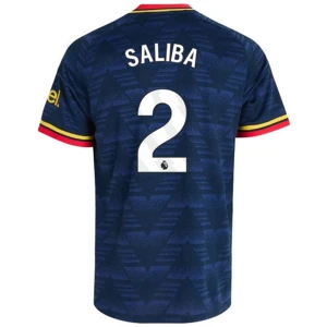 Maglia Calcio Arsenal FC 2026-27 William Saliba #2 Trasferta Uomo