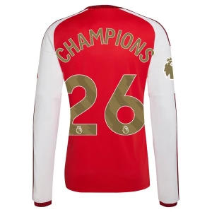 Maglia Calcio Arsenal FC Champions 26 Gold 2026-27 Prima Uomo Manica Lunga