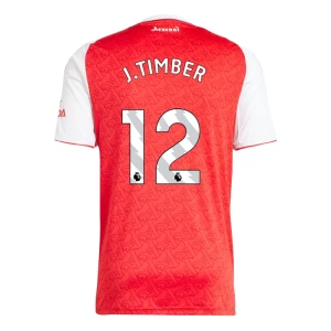 Maglia Calcio Arsenal FC J. Timber #12 2025-26 Prima Uomo