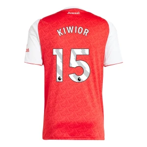 Maglia Calcio Arsenal FC Kiwior #15 2025-26 Prima Uomo