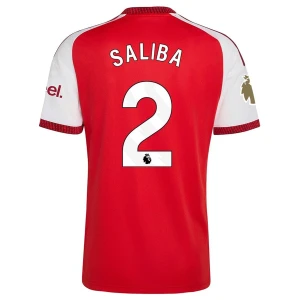 Maglia Calcio Arsenal FC William Saliba #2 2026-27 Prima Uomo