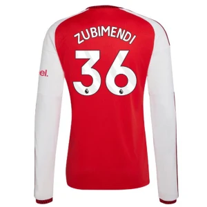 Maglia Calcio Arsenal FC Zubimendi #36 2026-27 Prima Uomo Manica Lunga