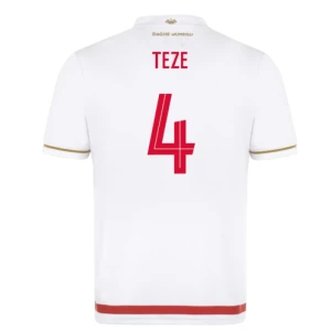 Maglia Calcio AS Monaco Teze #4 2025-26 Prima Uomo