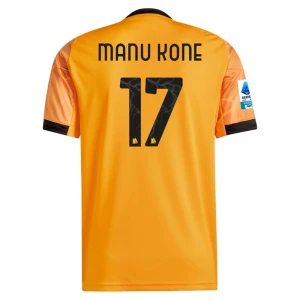 Maglia Calcio AS Roma 2025-26 Manu Kone #17 Trasferta Uomo
